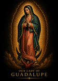Our Lady of Guadalupe Smart Prayer Card — Laminated Catholic Devotional with QR & NFC (Prayers & Novenas)