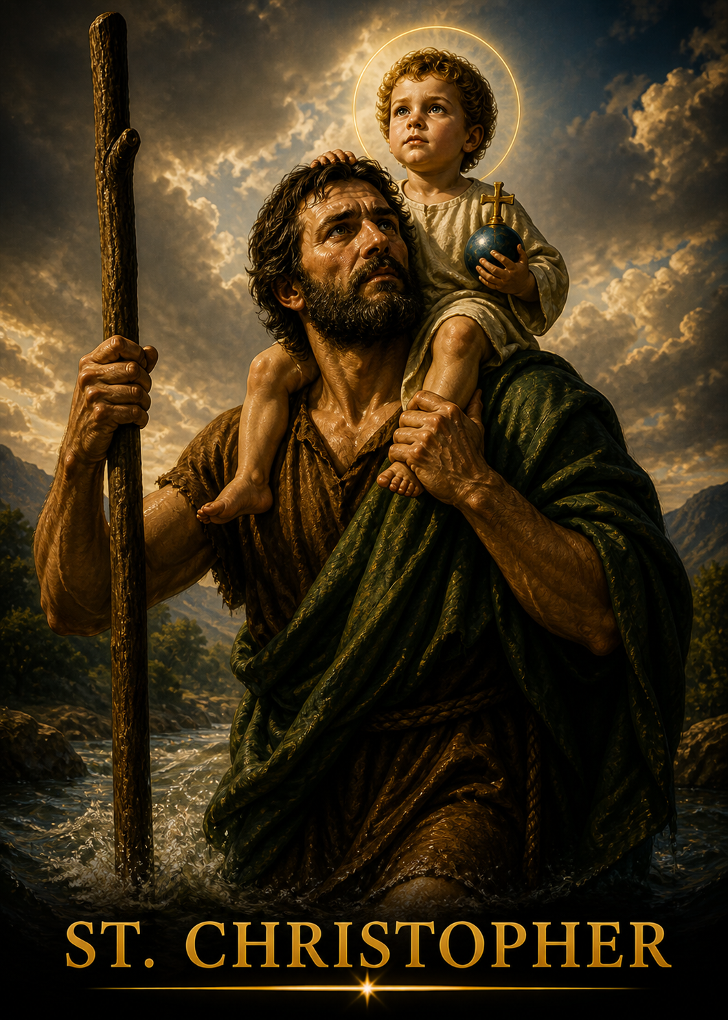 The St. Christopher Smart Prayer Card is a laminated Catholic devotional inspired by protection, safe travels, and faithful guidance through life’s journey.