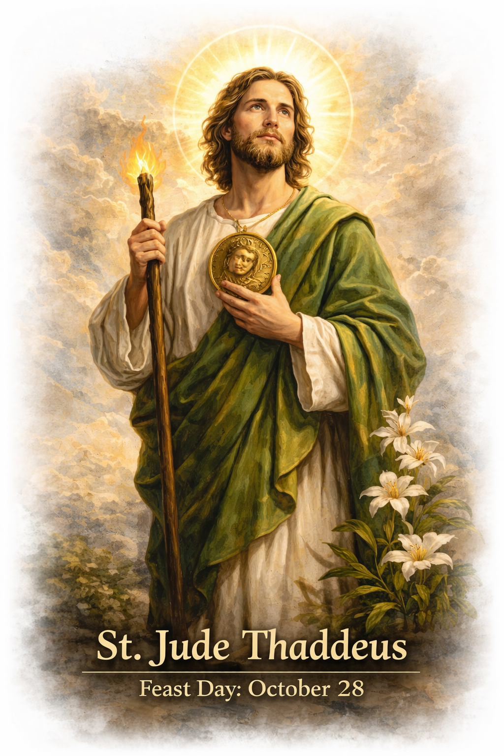 St. Jude Smart Prayer Card — Laminated Catholic Devotional with QR & NFC (Hopeless & Desperate Causes)