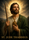 St. Jude Smart Prayer Card — Laminated Catholic Devotional with QR & NFC (Hopeless & Desperate Causes)