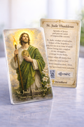 St. Jude Smart Prayer Card — Laminated Catholic Devotional with QR & NFC (Hopeless & Desperate Causes)