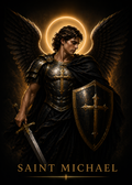 St. Michael the Archangel Smart Prayer Card — Laminated Catholic Devotional with QR & NFC (Protection & Spiritual Warfare)
