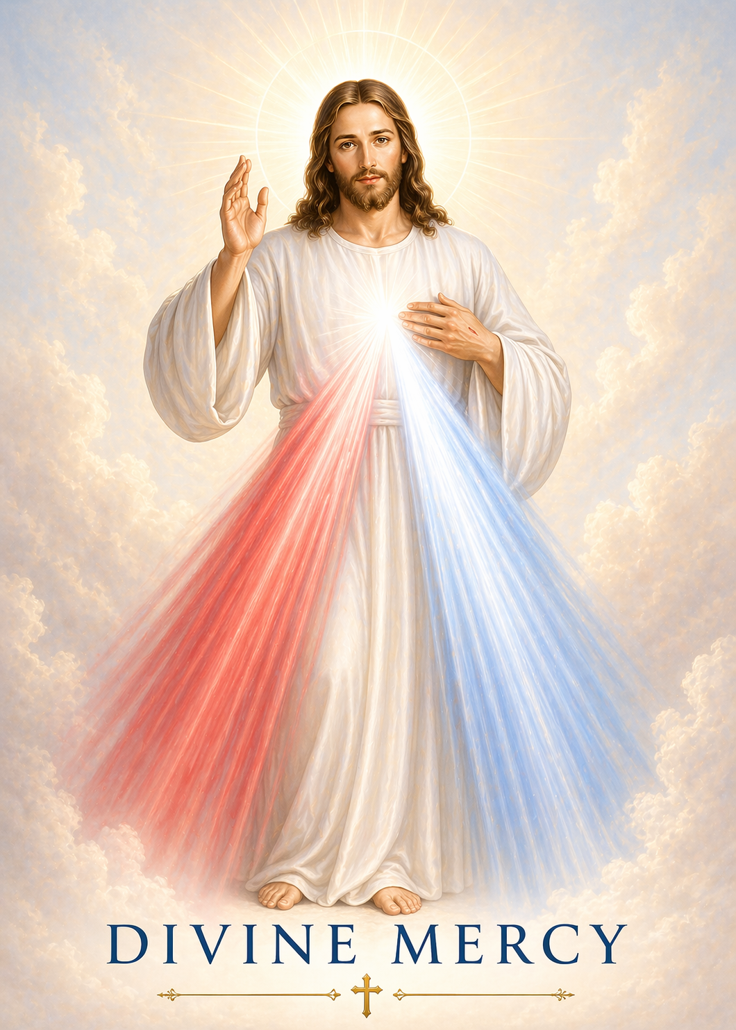 Divine Mercy Smart Prayer Card — Laminated Catholic Devotional with QR & NFC (Access Prayers & Novenas)